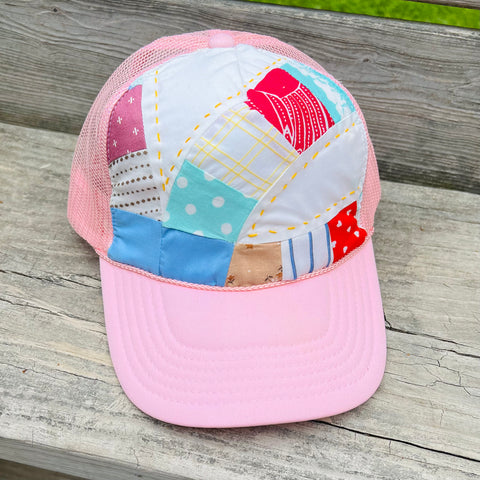 Light Pink Quilty Trucker Hat